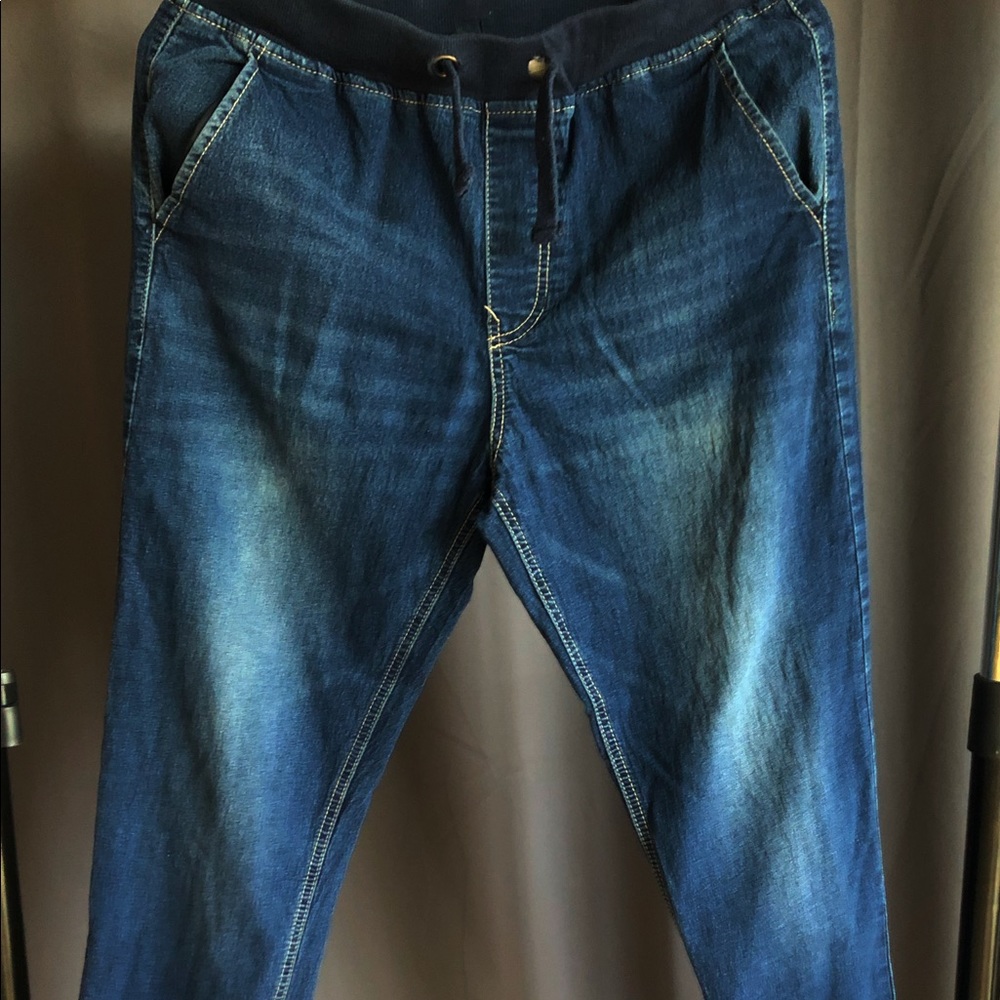 Denim joggers